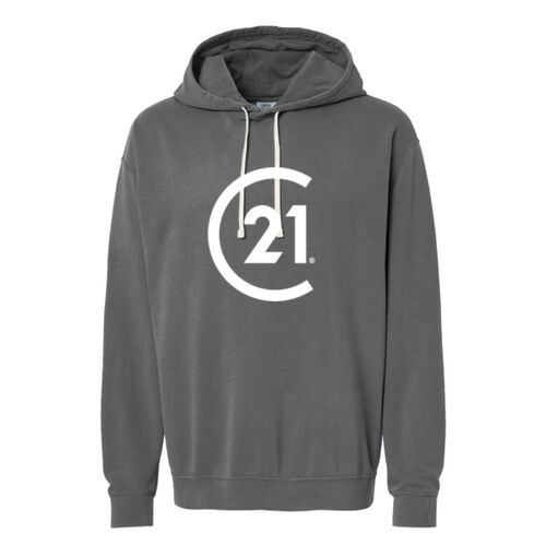 Garment-Dyed Lightweight Fleece Hooded Sweatshirt Thumbnail